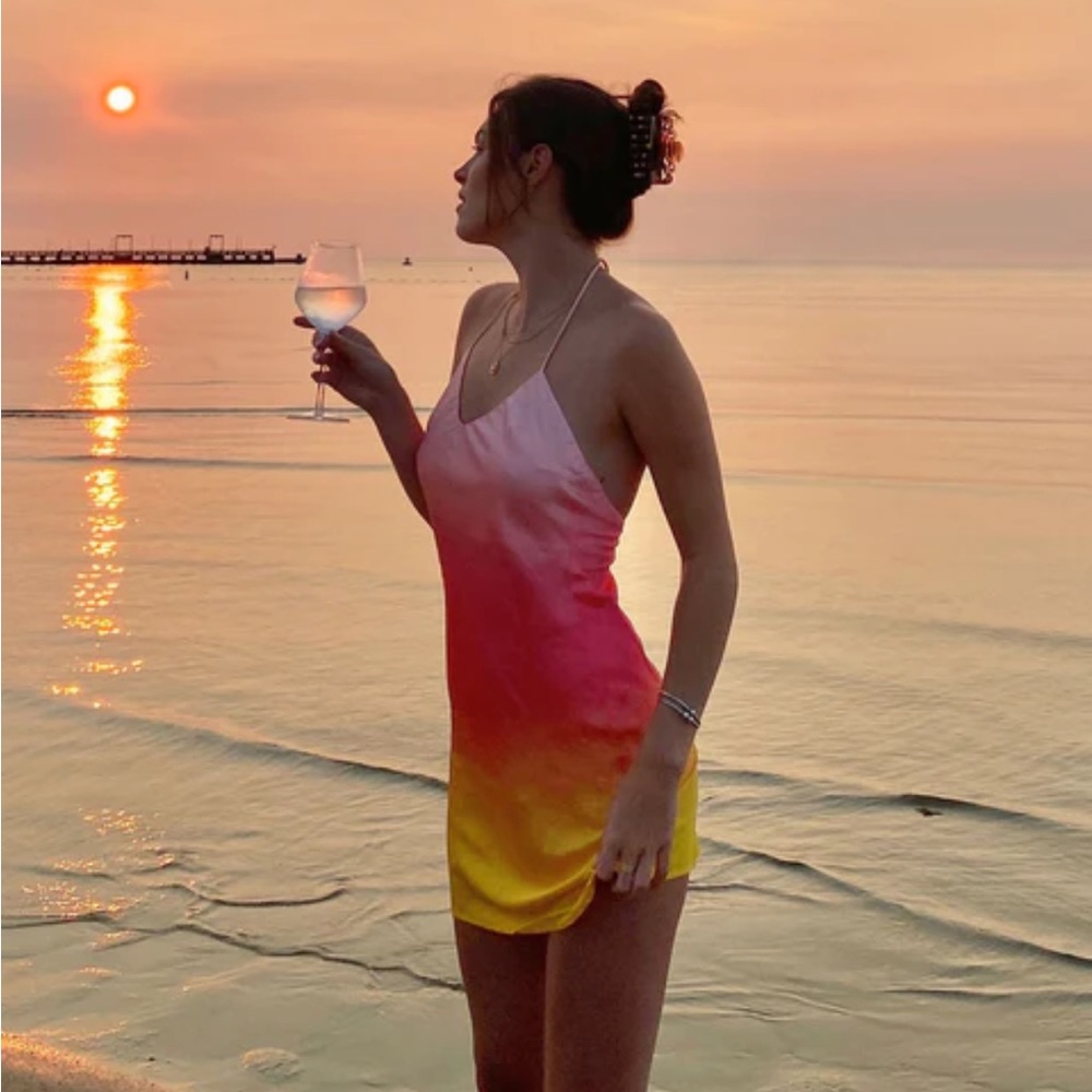 Princess Polly Sunset Halter Slip Dress